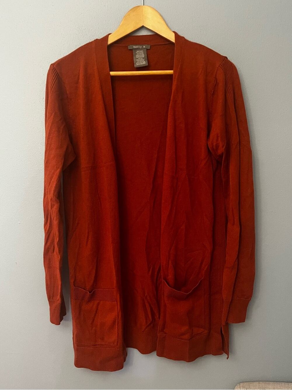 Matty M Open Front Cardigan